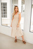 Khaki Flutter Sleeve Midi Dress-240 Dresses- Simply Simpson's Boutique is a Women's Online Fashion Boutique Located in Jupiter, Florida