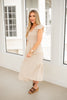 Khaki Flutter Sleeve Midi Dress-240 Dresses- Simply Simpson's Boutique is a Women's Online Fashion Boutique Located in Jupiter, Florida