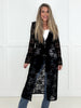 Black Long Lace Cardigan