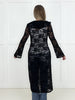 Black Long Lace Cardigan