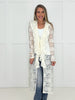Ivory Long Lace Cardigan