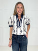 Seaside Stroll Blouse-100 Short Sleeves- Simply Simpson's Boutique is a Women's Online Fashion Boutique Located in Jupiter, Florida