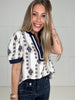 Seaside Stroll Blouse-100 Short Sleeves- Simply Simpson's Boutique is a Women's Online Fashion Boutique Located in Jupiter, Florida
