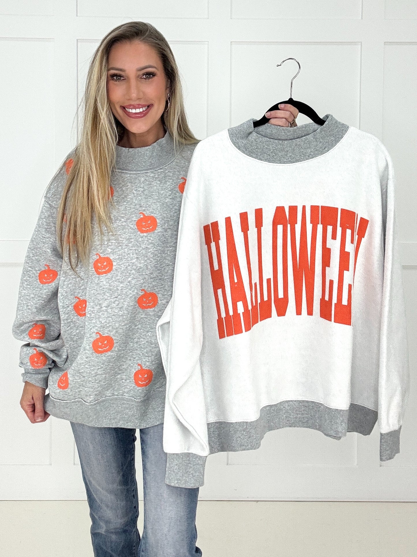 Reversible Halloween & Pumpkin Sweatshirt