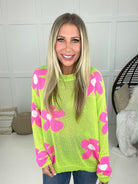 Fun Times Daisy Lightweight Sweater-150 Sweaters- Simply Simpson's Boutique is a Women's Online Fashion Boutique Located in Jupiter, Florida