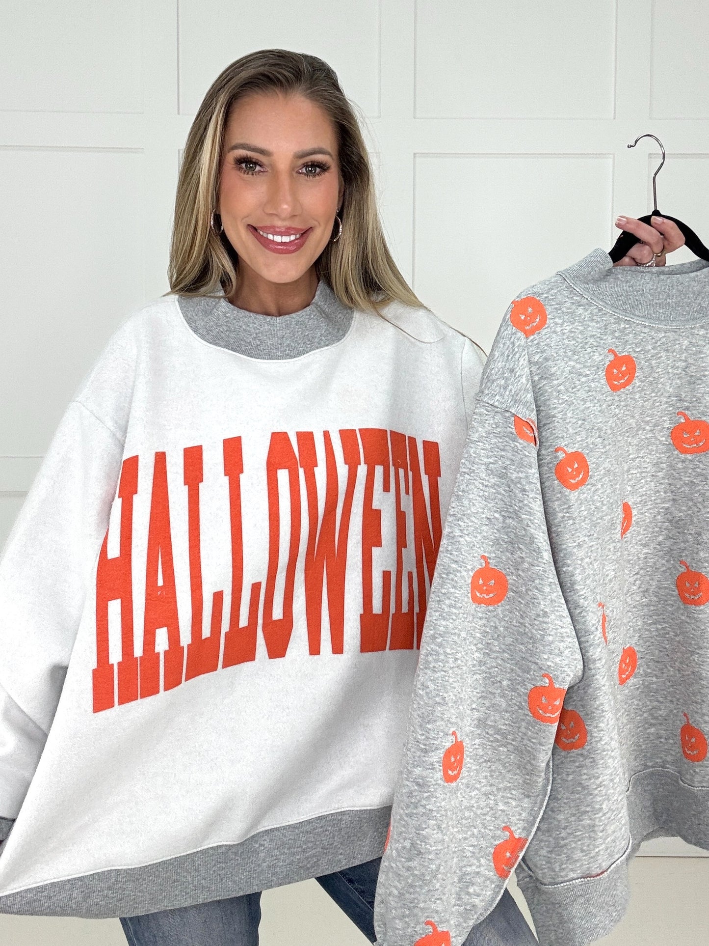 Reversible Halloween & Pumpkin Sweatshirt