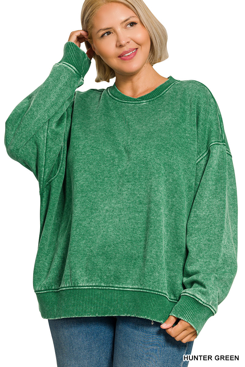 Vintage Vibes Mineral Wash Pullover