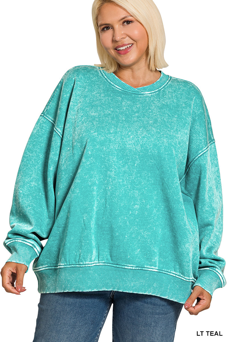 Vintage Vibes Mineral Wash Pullover