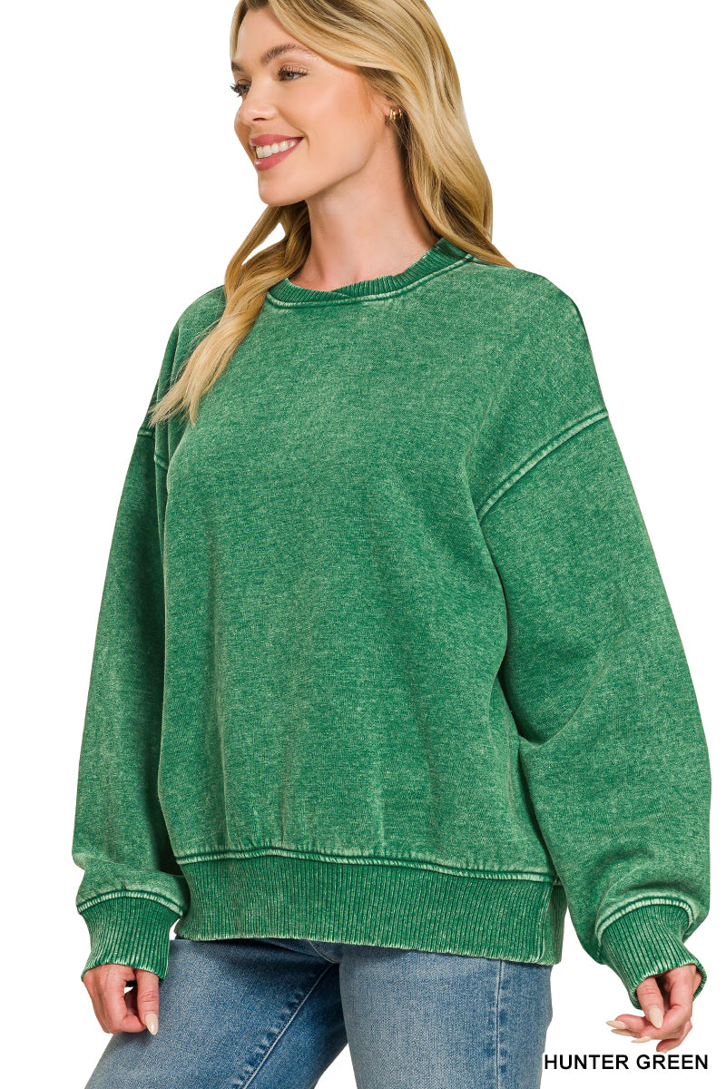 Vintage Vibes Mineral Wash Pullover