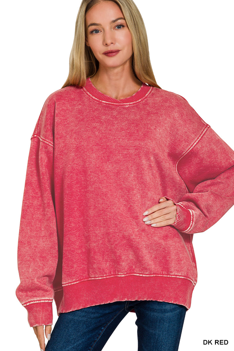 Vintage Vibes Mineral Wash Pullover