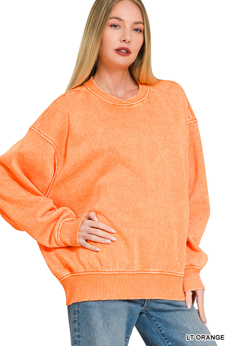 Vintage Vibes Mineral Wash Pullover