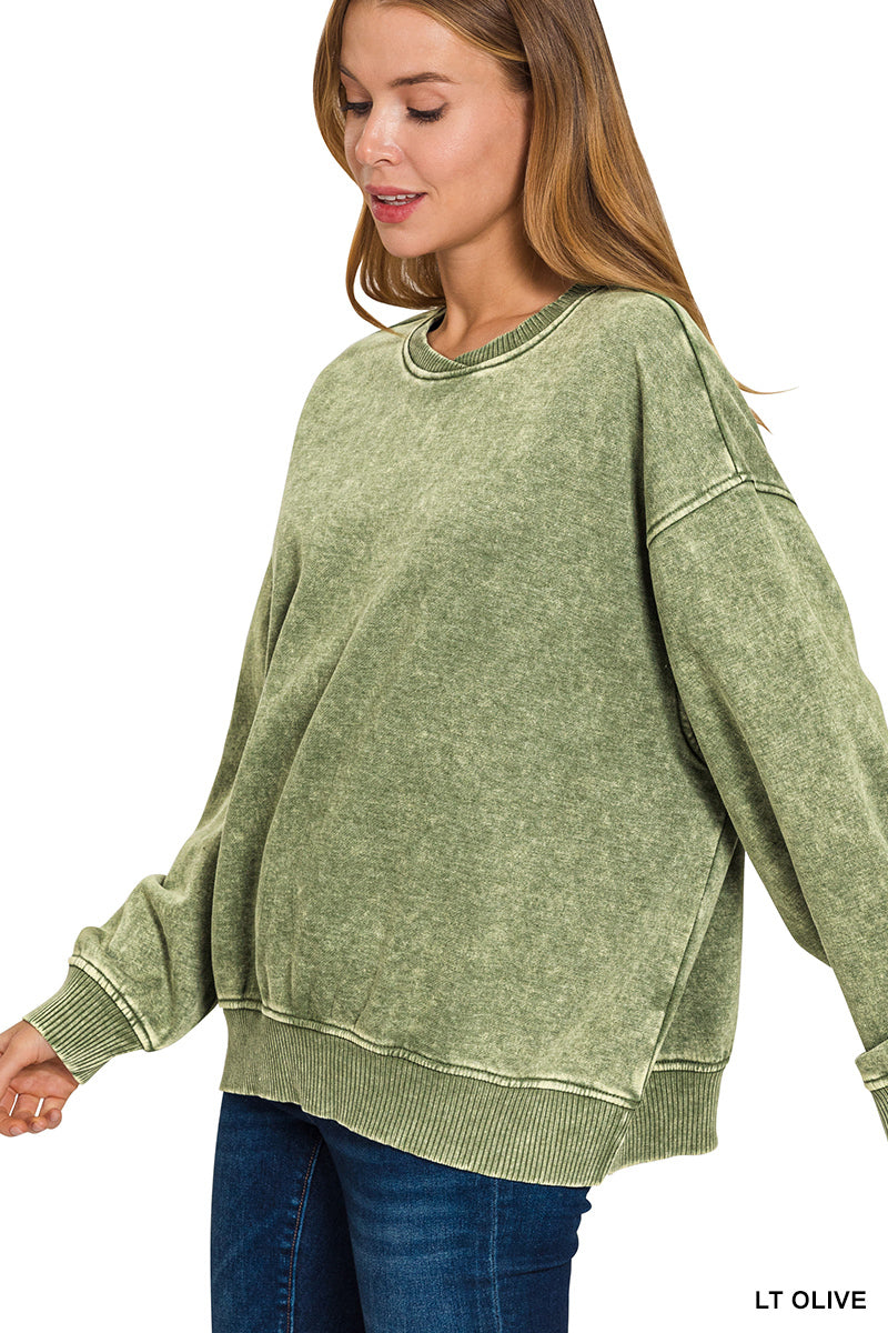 Vintage Vibes Mineral Wash Pullover