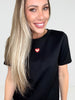 I Heart You Black Top-100 Short Sleeves- Simply Simpson's Boutique is a Women's Online Fashion Boutique Located in Jupiter, Florida