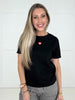 I Heart You Black Top-100 Short Sleeves- Simply Simpson's Boutique is a Women's Online Fashion Boutique Located in Jupiter, Florida