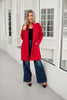 Dear Scarlett Red Amara Jacket-180 Outerwear- Simply Simpson's Boutique is a Women's Online Fashion Boutique Located in Jupiter, Florida