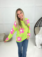 Fun Times Daisy Lightweight Sweater-150 Sweaters- Simply Simpson's Boutique is a Women's Online Fashion Boutique Located in Jupiter, Florida