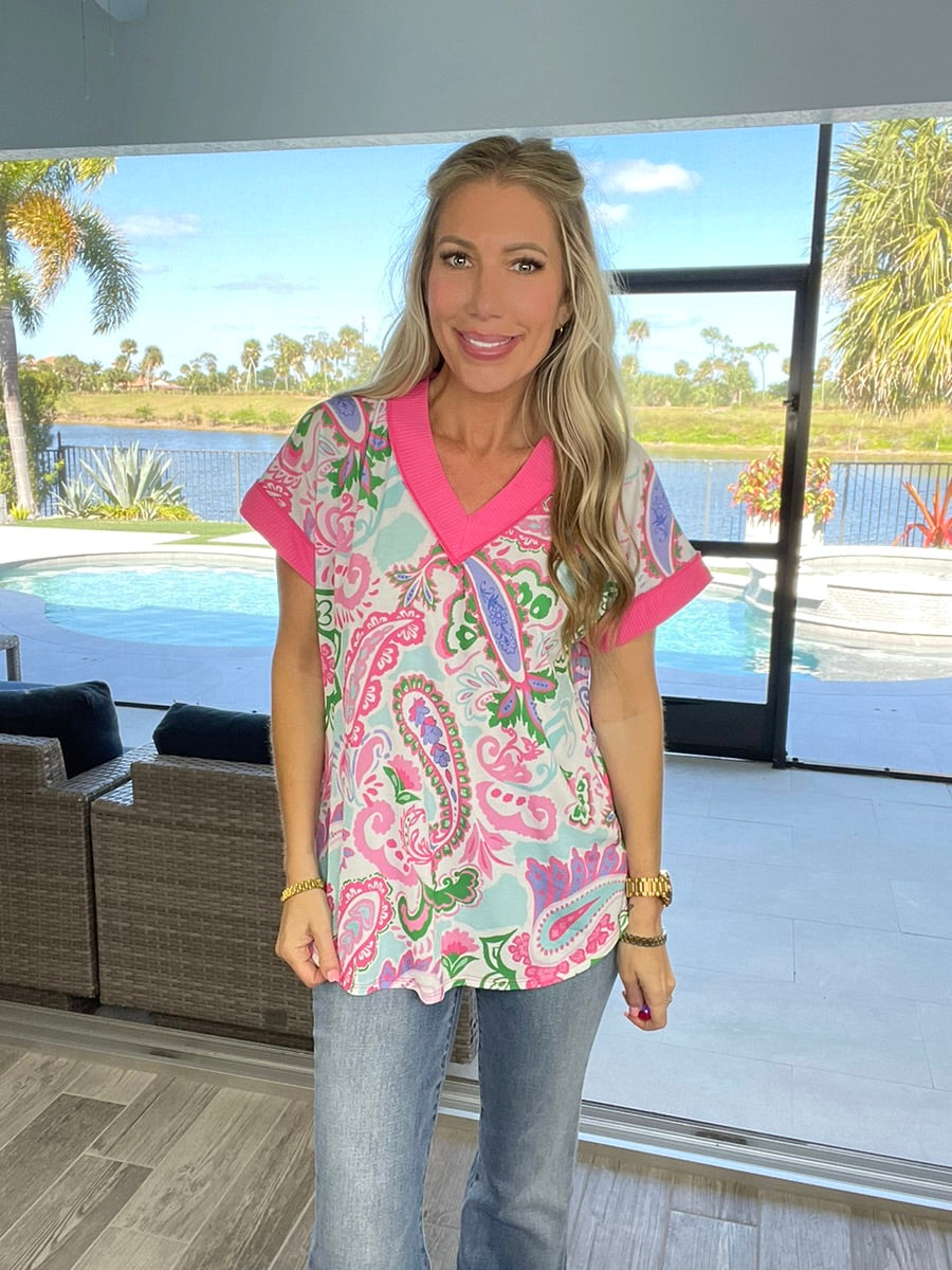 Brunch By The Ocean Short Sleeve Top-100 Short Sleeves- Simply Simpson's Boutique is a Women's Online Fashion Boutique Located in Jupiter, Florida