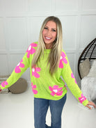 Fun Times Daisy Lightweight Sweater-150 Sweaters- Simply Simpson's Boutique is a Women's Online Fashion Boutique Located in Jupiter, Florida