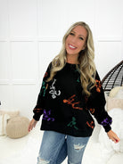 Dancing Skeletons Sweathsirt- Simply Simpson's Boutique is a Women's Online Fashion Boutique Located in Jupiter, Florida