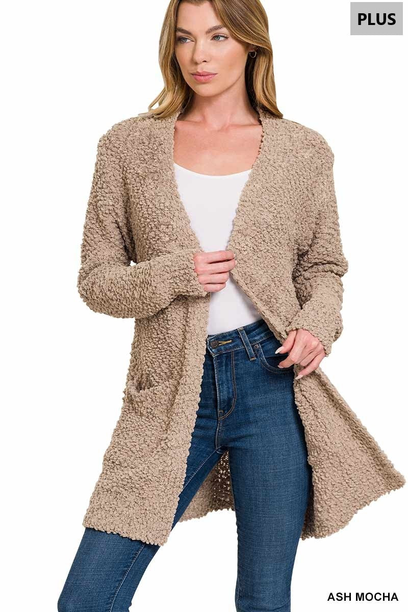 Cloud Nine Popcorn Cardigan-180 Outerwear- Simply Simpson's Boutique is a Women's Online Fashion Boutique Located in Jupiter, Florida