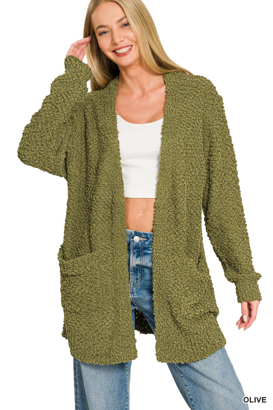 Cloud Nine Popcorn Cardigan-180 Outerwear- Simply Simpson's Boutique is a Women's Online Fashion Boutique Located in Jupiter, Florida