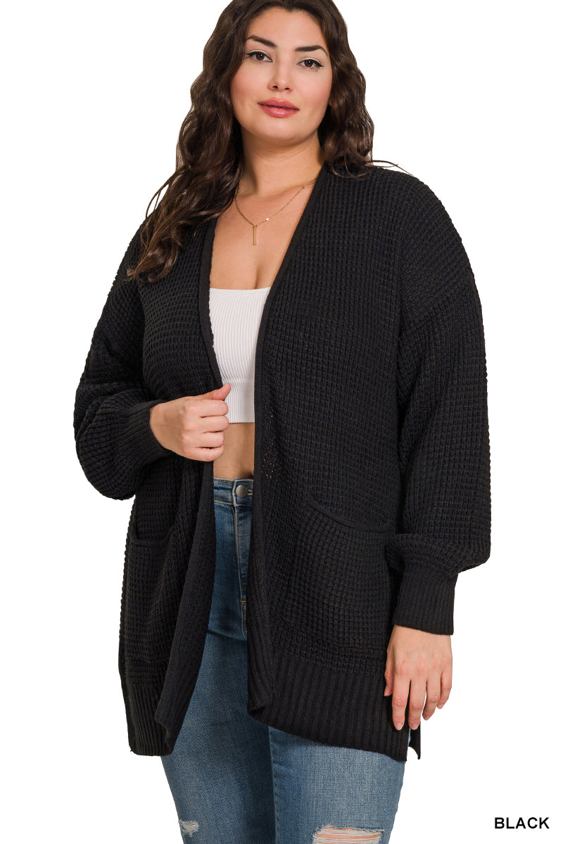 Willow Waffle Knit Cardigan-180 Outerwear- Simply Simpson's Boutique is a Women's Online Fashion Boutique Located in Jupiter, Florida