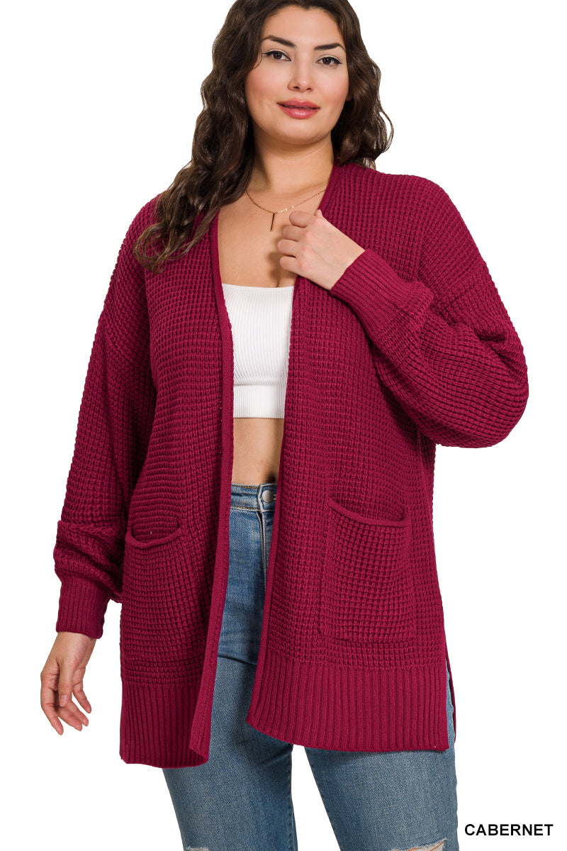 Willow Waffle Knit Cardigan-180 Outerwear- Simply Simpson's Boutique is a Women's Online Fashion Boutique Located in Jupiter, Florida