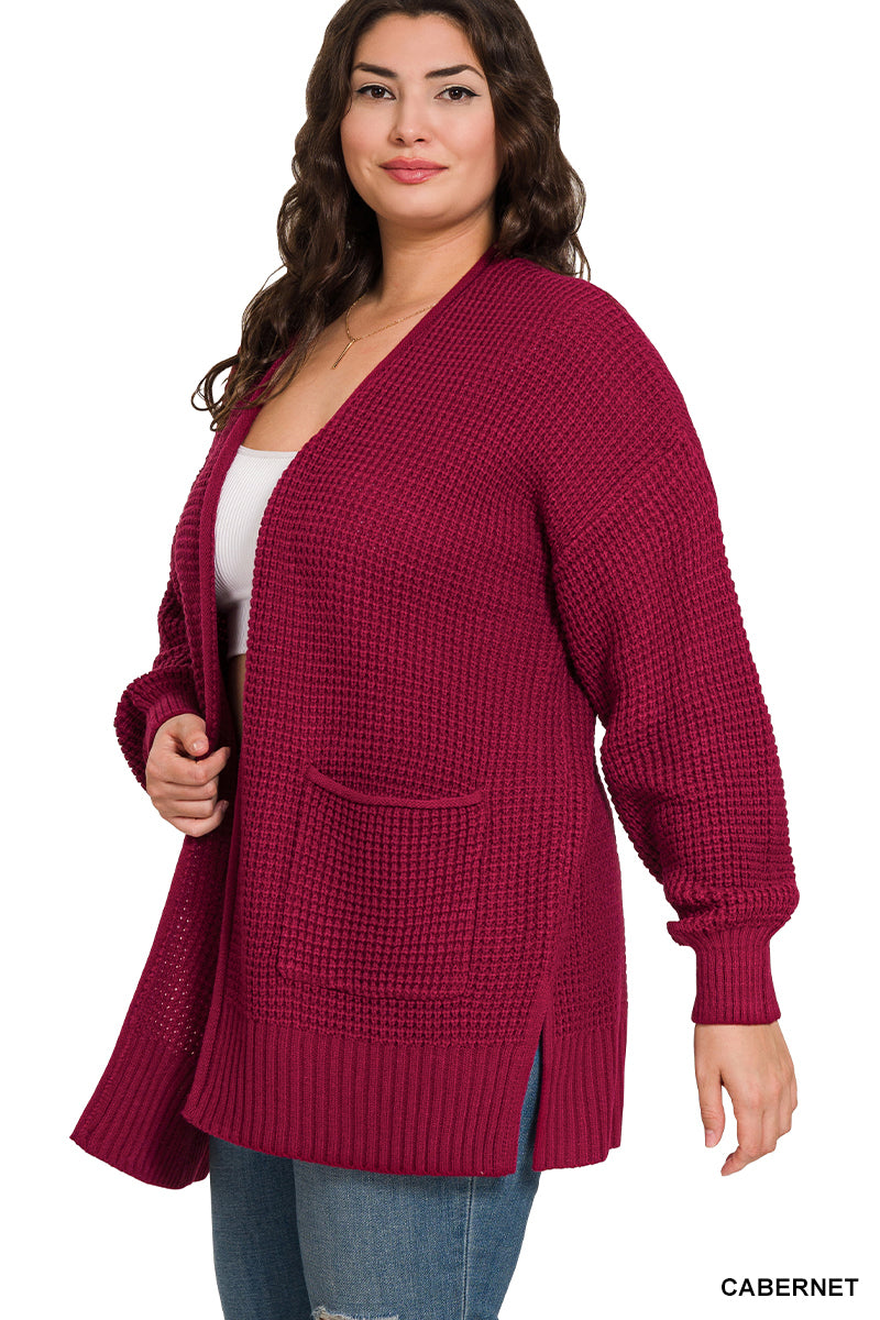 Willow Waffle Knit Cardigan-180 Outerwear- Simply Simpson's Boutique is a Women's Online Fashion Boutique Located in Jupiter, Florida