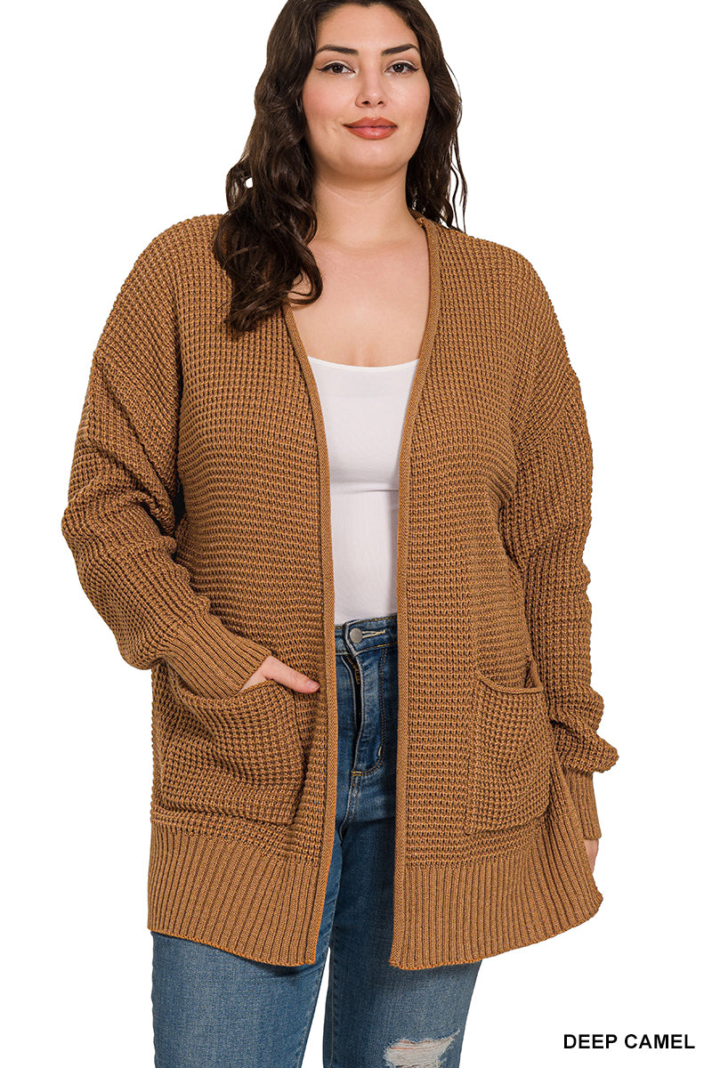 Willow Waffle Knit Cardigan-180 Outerwear- Simply Simpson's Boutique is a Women's Online Fashion Boutique Located in Jupiter, Florida