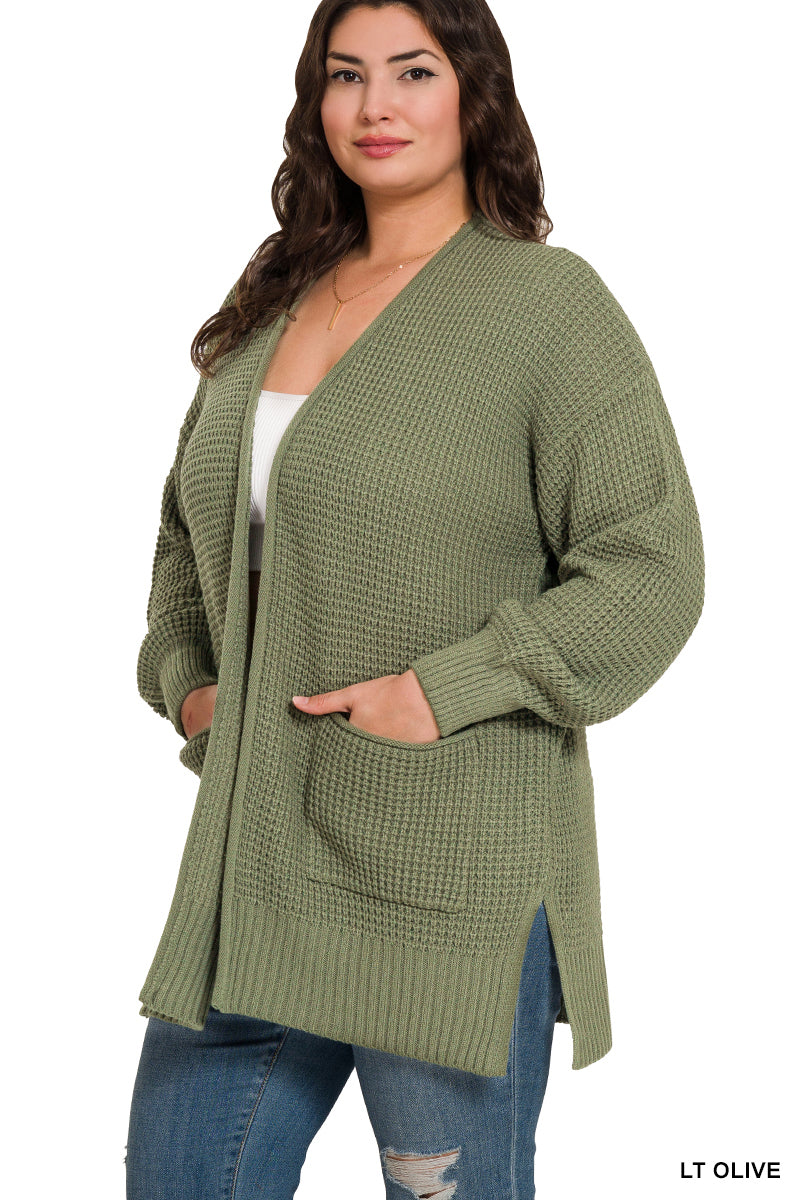 Willow Waffle Knit Cardigan-180 Outerwear- Simply Simpson's Boutique is a Women's Online Fashion Boutique Located in Jupiter, Florida