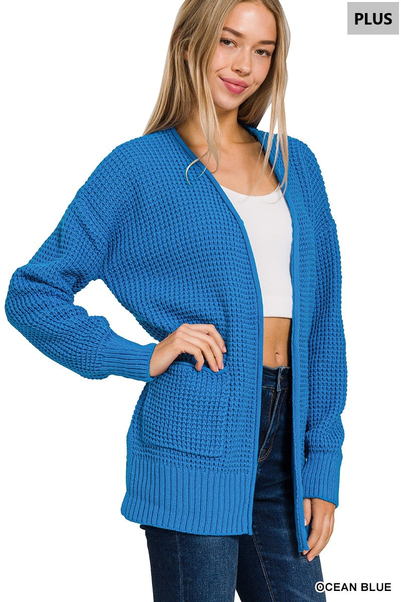 Willow Waffle Knit Cardigan-180 Outerwear- Simply Simpson's Boutique is a Women's Online Fashion Boutique Located in Jupiter, Florida