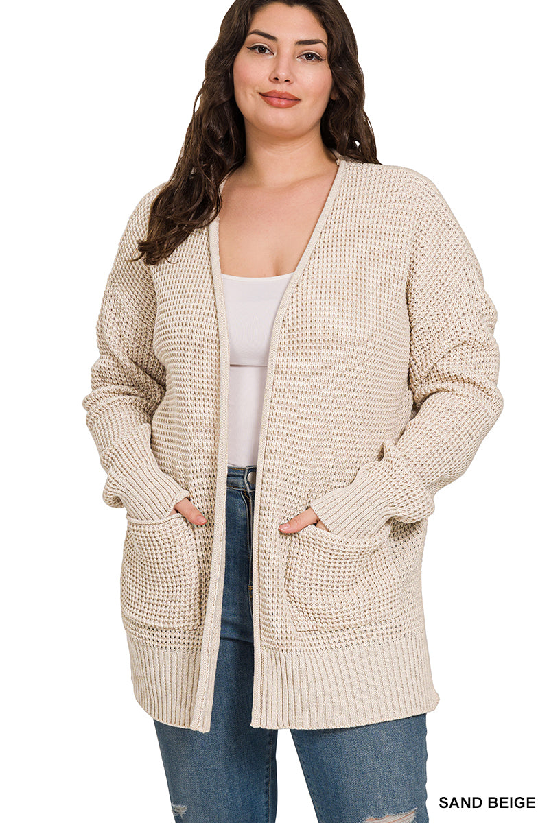 Willow Waffle Knit Cardigan-180 Outerwear- Simply Simpson's Boutique is a Women's Online Fashion Boutique Located in Jupiter, Florida