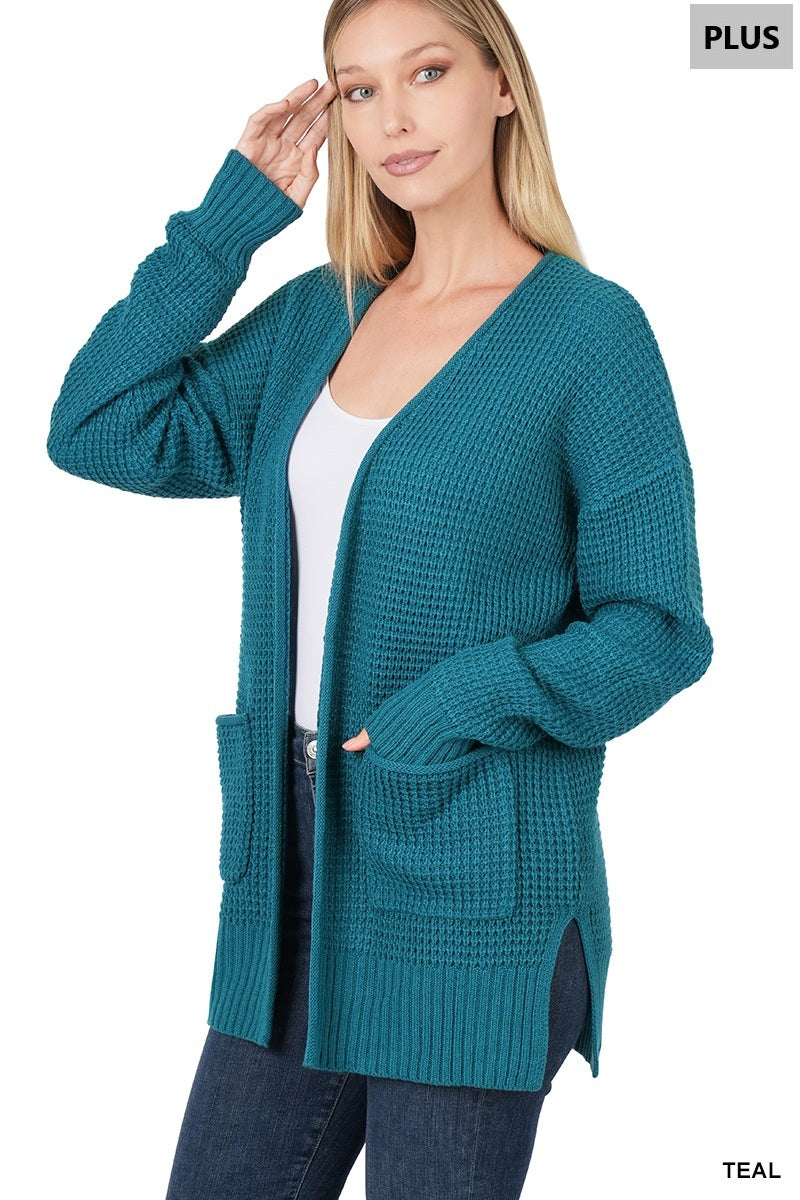 Willow Waffle Knit Cardigan-180 Outerwear- Simply Simpson's Boutique is a Women's Online Fashion Boutique Located in Jupiter, Florida
