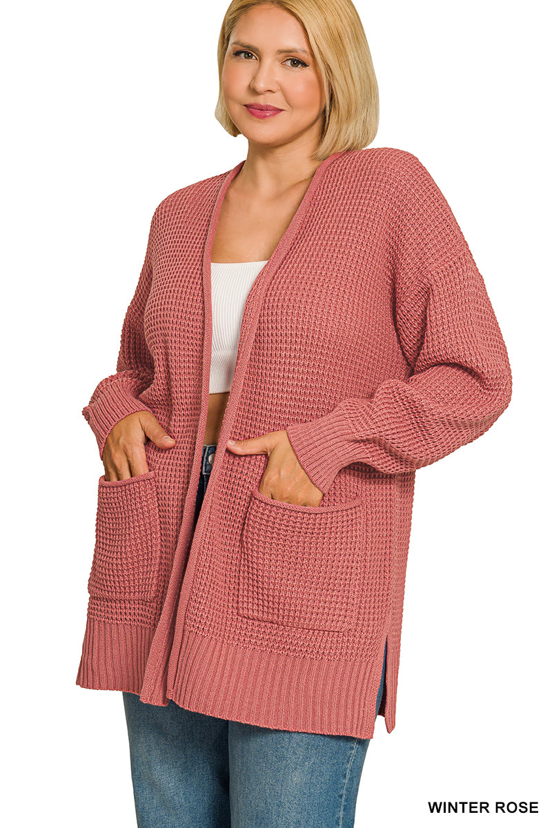 Willow Waffle Knit Cardigan-180 Outerwear- Simply Simpson's Boutique is a Women's Online Fashion Boutique Located in Jupiter, Florida