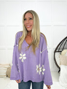 POL Blissful Daisy Sweater-150 Sweaters- Simply Simpson's Boutique is a Women's Online Fashion Boutique Located in Jupiter, Florida