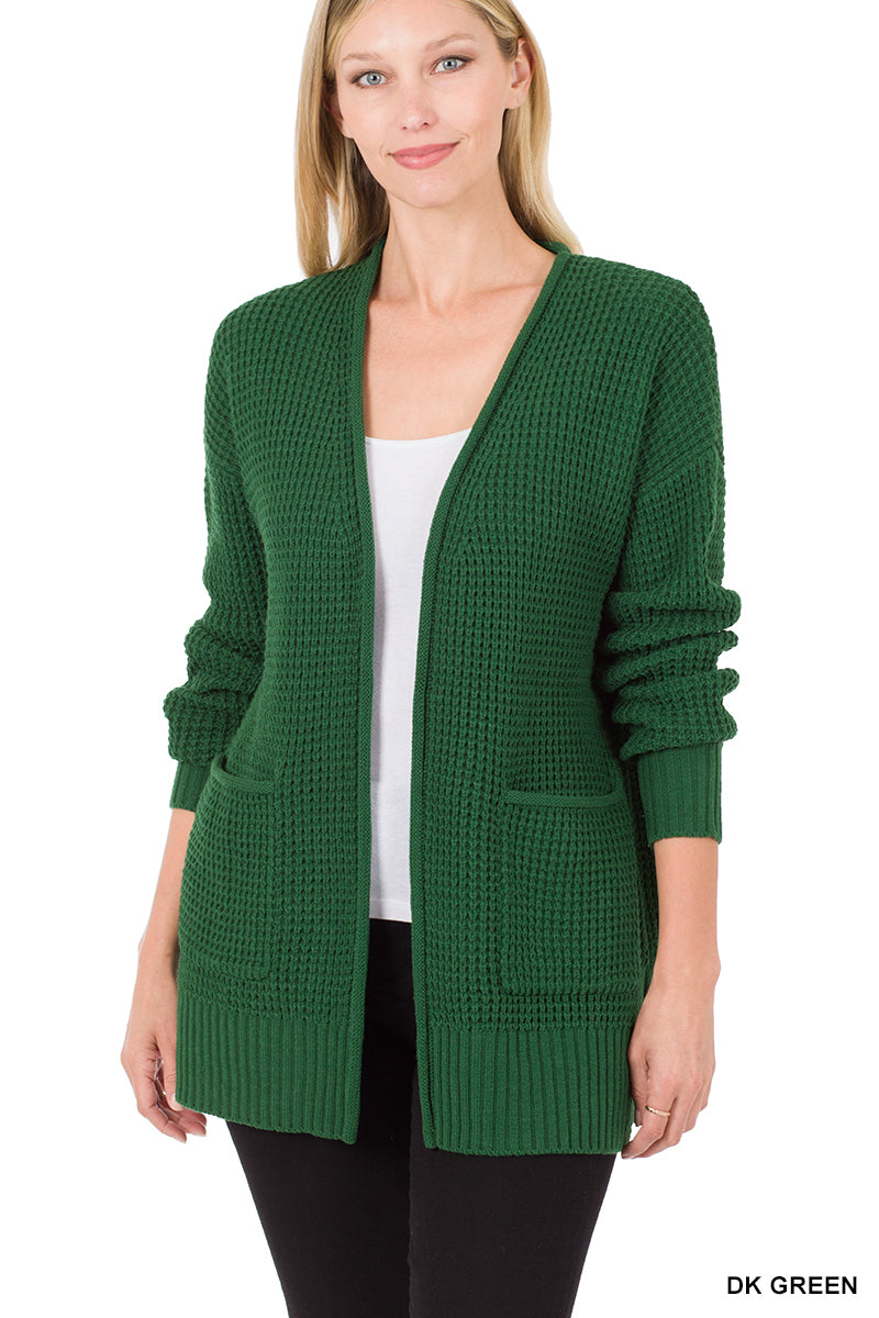 Willow Waffle Knit Cardigan-180 Outerwear- Simply Simpson's Boutique is a Women's Online Fashion Boutique Located in Jupiter, Florida