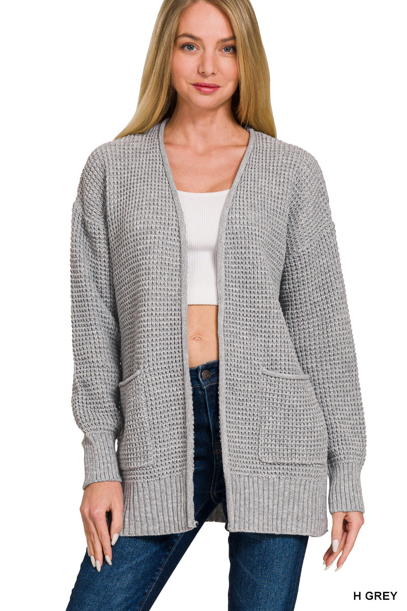 Willow Waffle Knit Cardigan-180 Outerwear- Simply Simpson's Boutique is a Women's Online Fashion Boutique Located in Jupiter, Florida