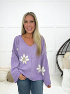 POL Blissful Daisy Sweater-150 Sweaters- Simply Simpson's Boutique is a Women's Online Fashion Boutique Located in Jupiter, Florida