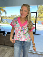 Brunch By The Ocean Short Sleeve Top-100 Short Sleeves- Simply Simpson's Boutique is a Women's Online Fashion Boutique Located in Jupiter, Florida