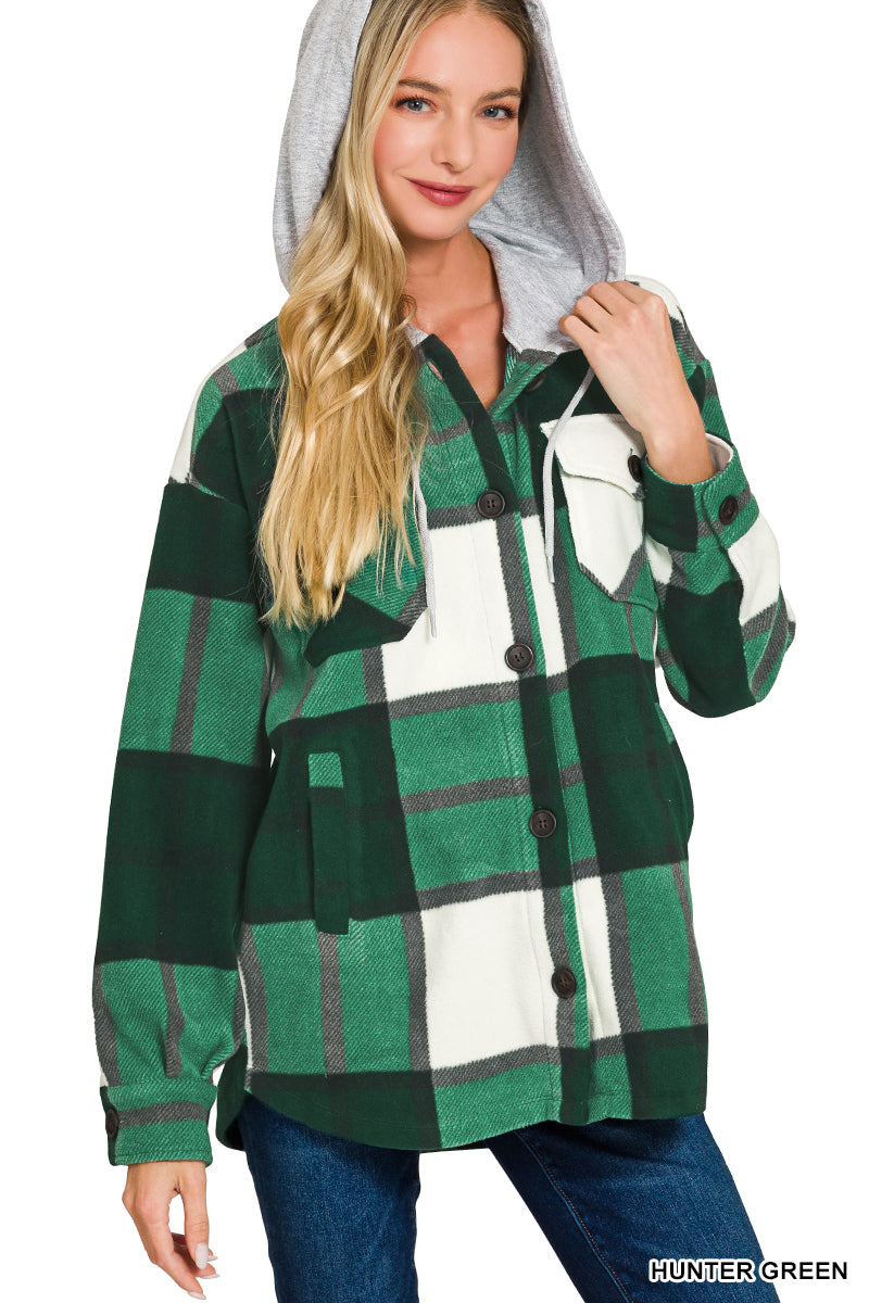 Mountain Mornings Plaid Shacket-180 Outerwear- Simply Simpson's Boutique is a Women's Online Fashion Boutique Located in Jupiter, Florida
