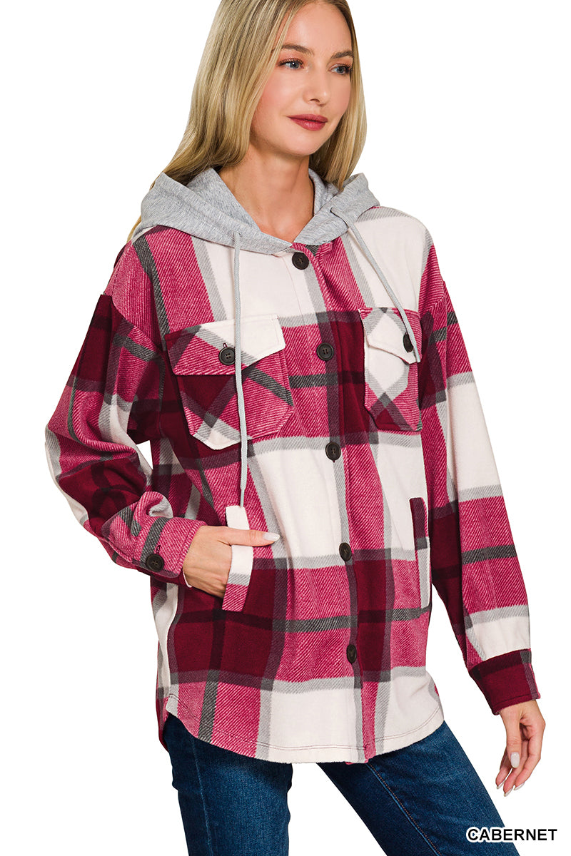 Mountain Mornings Plaid Shacket-180 Outerwear- Simply Simpson's Boutique is a Women's Online Fashion Boutique Located in Jupiter, Florida