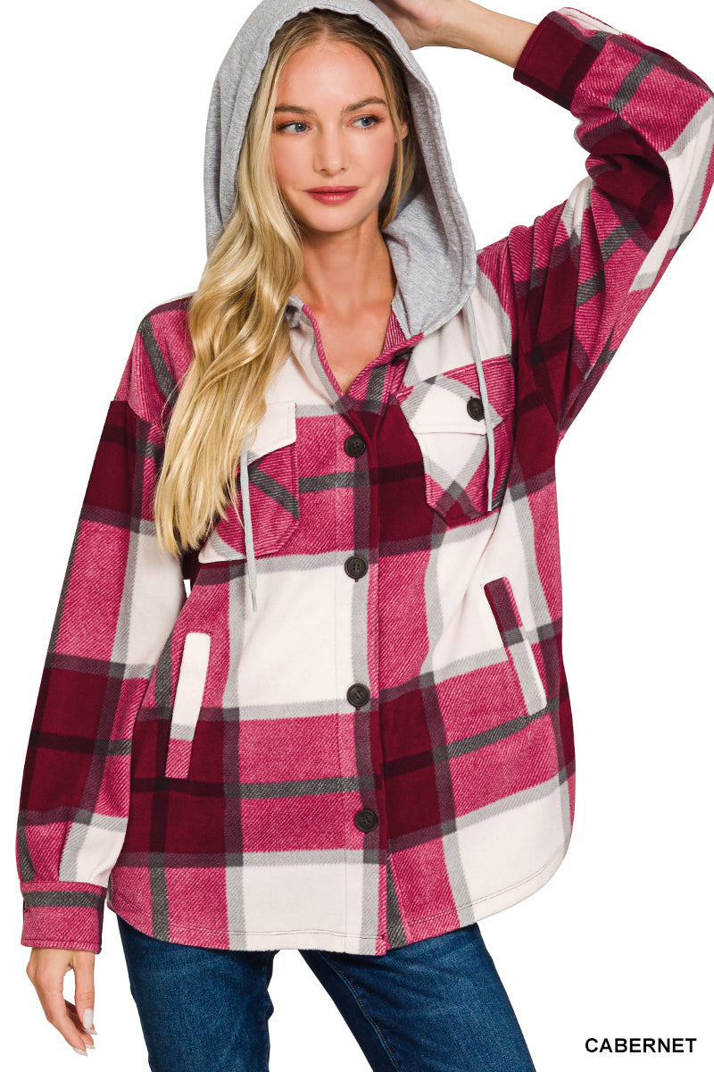 Mountain Mornings Plaid Shacket-180 Outerwear- Simply Simpson's Boutique is a Women's Online Fashion Boutique Located in Jupiter, Florida