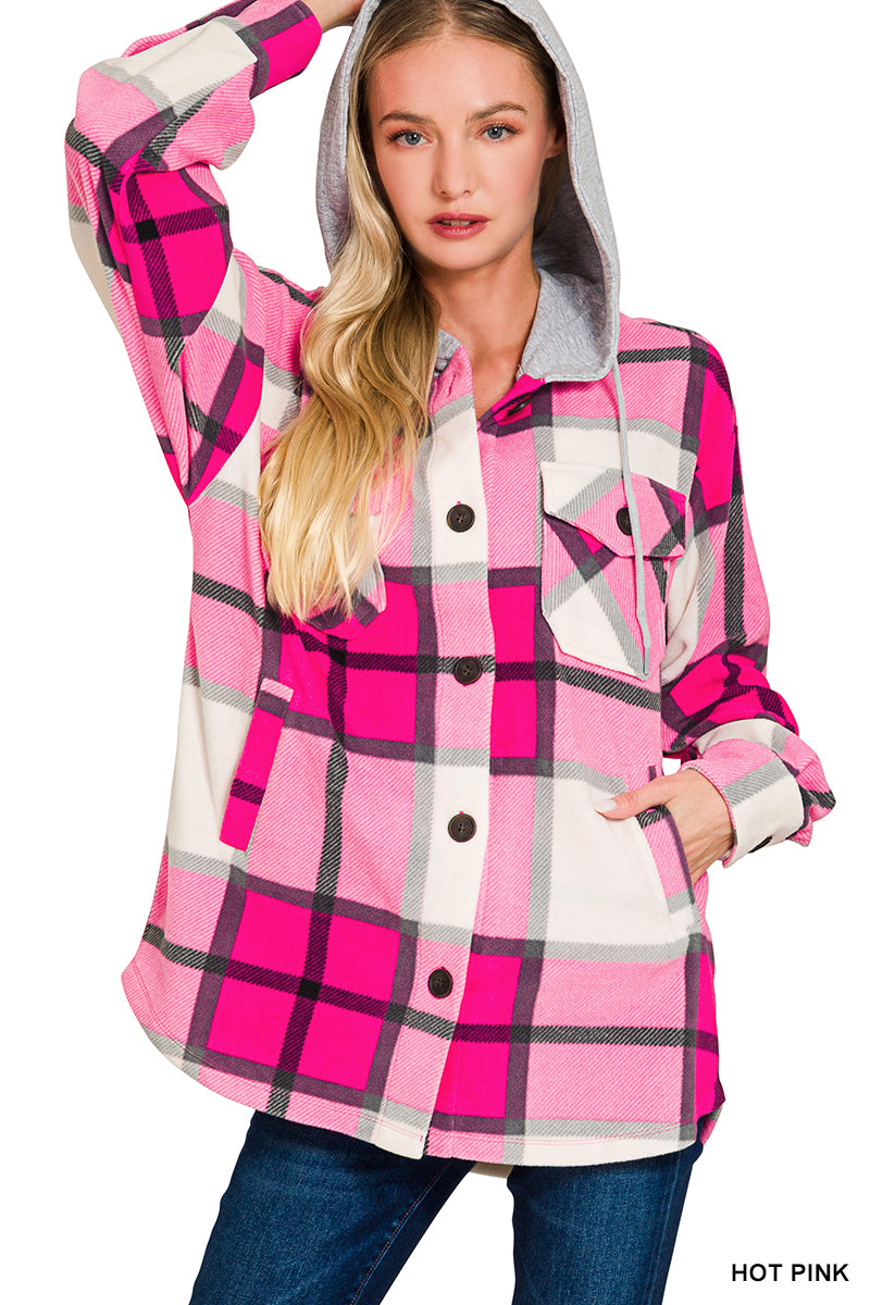 Mountain Mornings Plaid Shacket-180 Outerwear- Simply Simpson's Boutique is a Women's Online Fashion Boutique Located in Jupiter, Florida