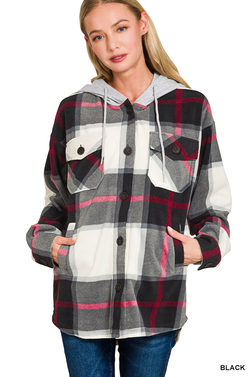 Mountain Mornings Plaid Shacket-180 Outerwear- Simply Simpson's Boutique is a Women's Online Fashion Boutique Located in Jupiter, Florida