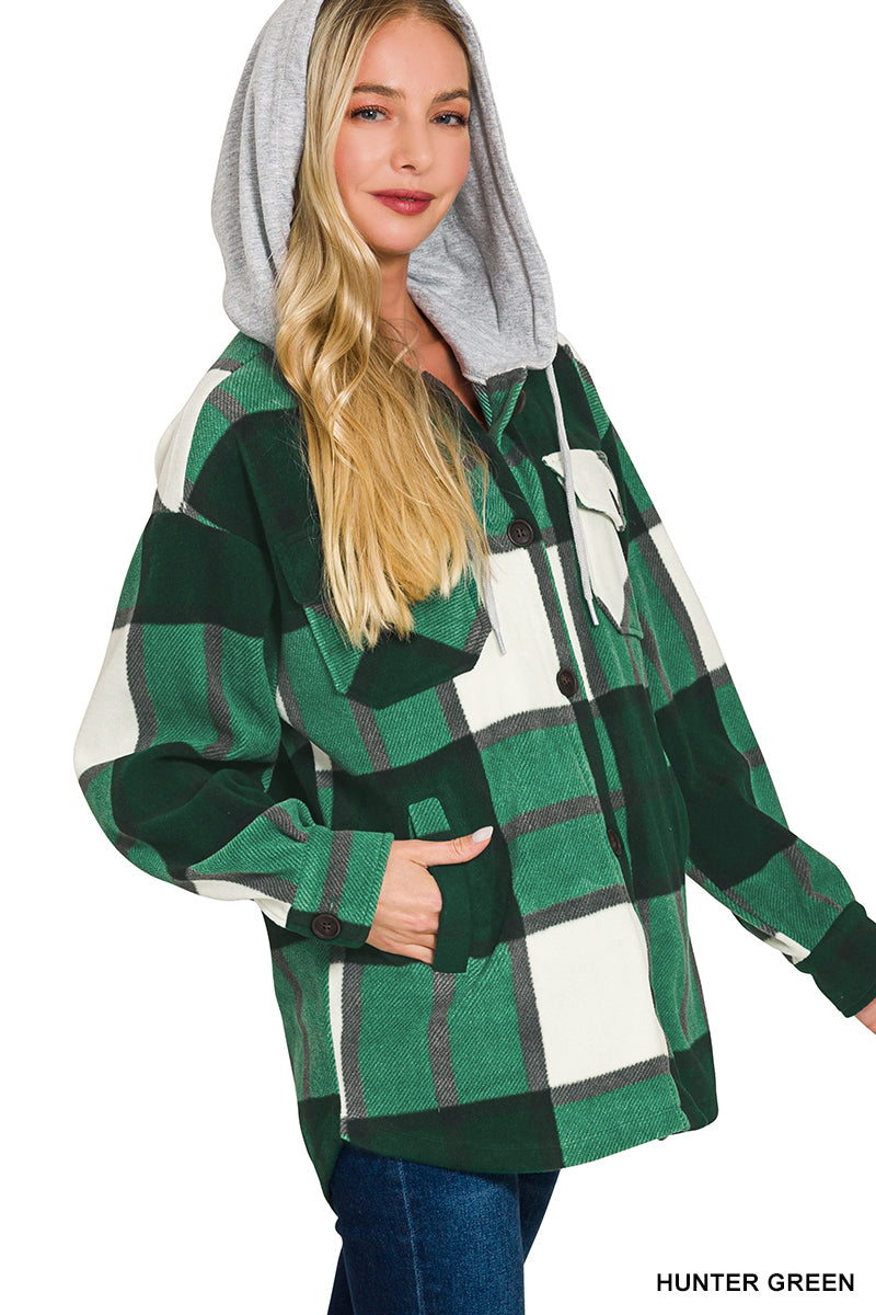 Mountain Mornings Plaid Shacket-180 Outerwear- Simply Simpson's Boutique is a Women's Online Fashion Boutique Located in Jupiter, Florida