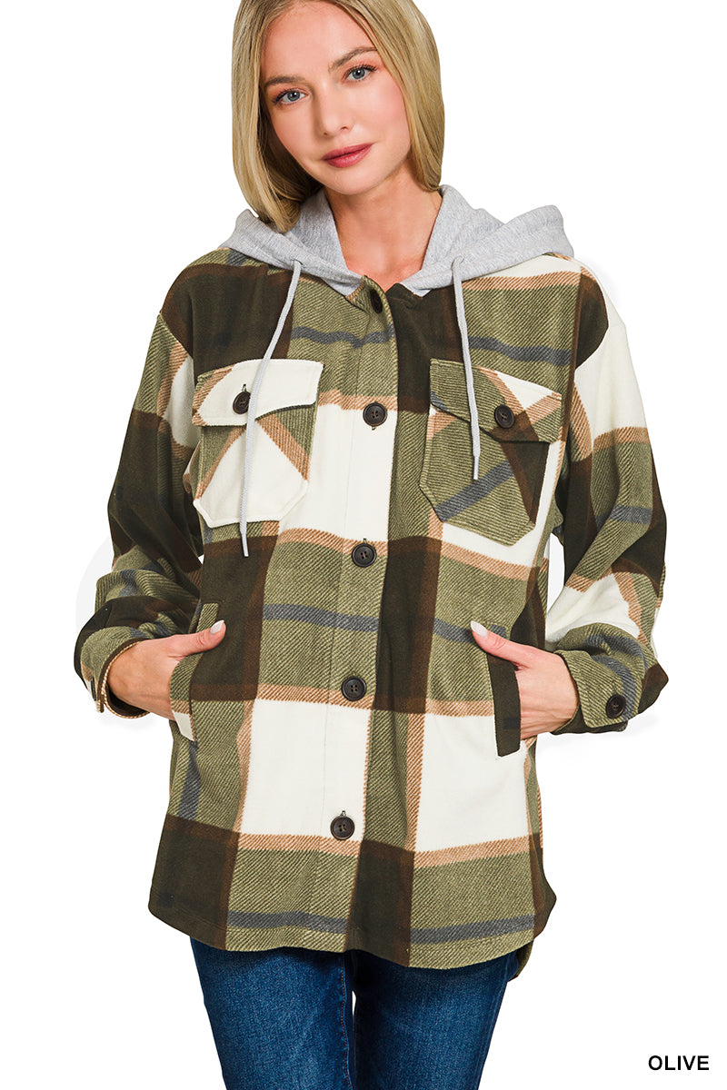 Mountain Mornings Plaid Shacket-180 Outerwear- Simply Simpson's Boutique is a Women's Online Fashion Boutique Located in Jupiter, Florida