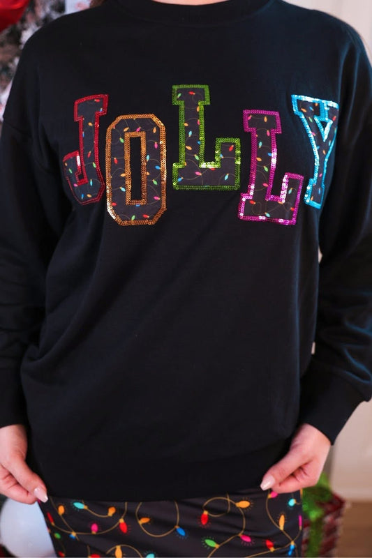 Jolly Patch Pullover-160 Sweatshirts- Simply Simpson's Boutique is a Women's Online Fashion Boutique Located in Jupiter, Florida