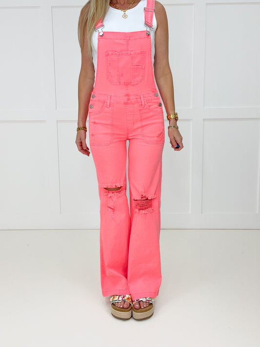 Risen Coral Cove Overalls-210 Other Bottoms- Simply Simpson's Boutique is a Women's Online Fashion Boutique Located in Jupiter, Florida