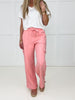 Risen Pink Cozy Cargo Lounge Pants-210 Other Bottoms- Simply Simpson's Boutique is a Women's Online Fashion Boutique Located in Jupiter, Florida