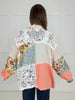 Pol Peach Wildflower Wishes Shacket-110 Long Sleeves- Simply Simpson's Boutique is a Women's Online Fashion Boutique Located in Jupiter, Florida